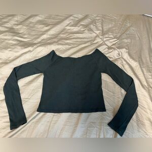 John Galt women’s green Mayson top long sleeve